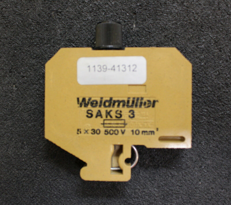 WEIDMÜLLER 18 Stück Reihenklemme Typ SAKS 3 G / 5x30 500V 10mm² - neuwertig -