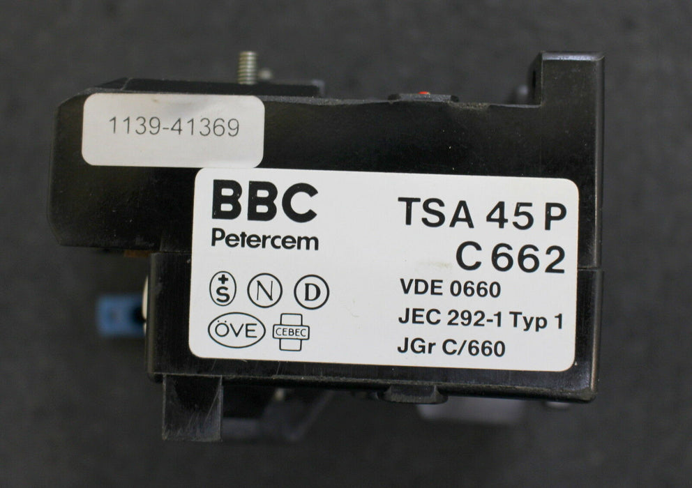 BBC Überlastrelais TSA 45P 5,5-8,3A overload relay 220V/380V/500V max. 4A