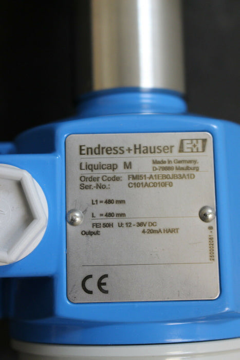 ENDRESS+HAUSER Kapazitiver Füllstandsmesser 480mm LIQUICAP M FMI51-A1EB0JB3A1D