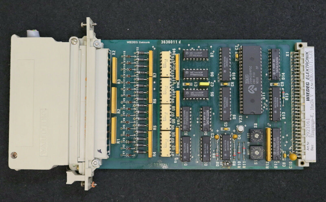 WIEDEG / KLINGELNBERG Eingangskarte 16x24V Art.Nr. 2921061 Z.Nr. 636.011/1.5.01