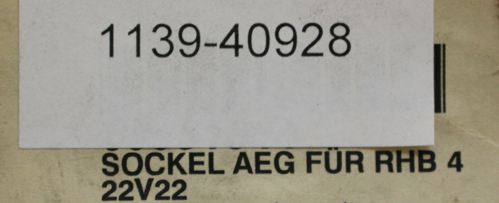 AEG Sockel für Relais RHB 422 - 1 Stück