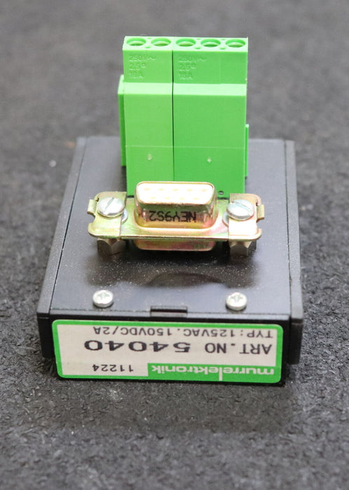 MURR ELEKTRONIK SV-SUB D 9Bu.-KL Übergabebaustein Art.No. 54040 9 Buchsen