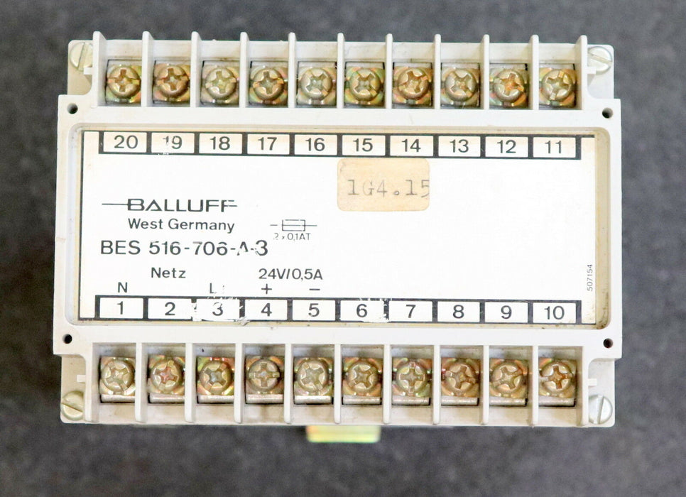 BALLUFF Netzgerät BES 516-706-A3 24V  0,5A gebraucht - funktionsfähig - geprüft