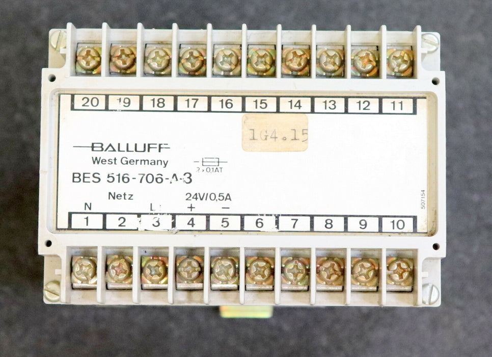 BALLUFF Netzgerät BES 516-706-A3 24V 0,5A gebraucht - funktionsfähig - geprüft