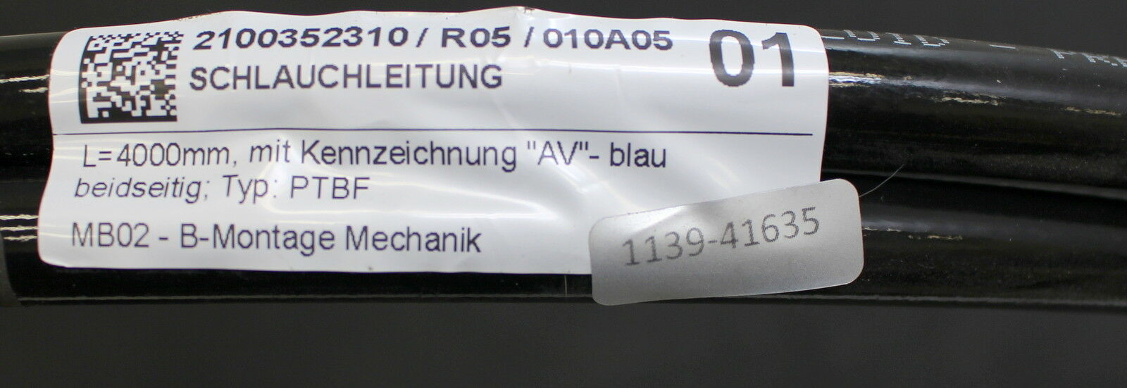 HANSA-FLEX / PARKER Schlauchleitung PTBF206x4000FL BLAU AV - J6EWTJ