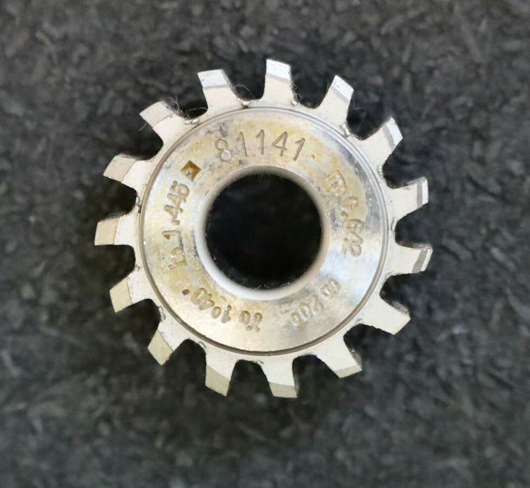 MIKRON Vollstahl-Wälzfräser No. 81141 m= 0,642 ho= 1,445 - Ø24x10xØ8mm 1gg.R