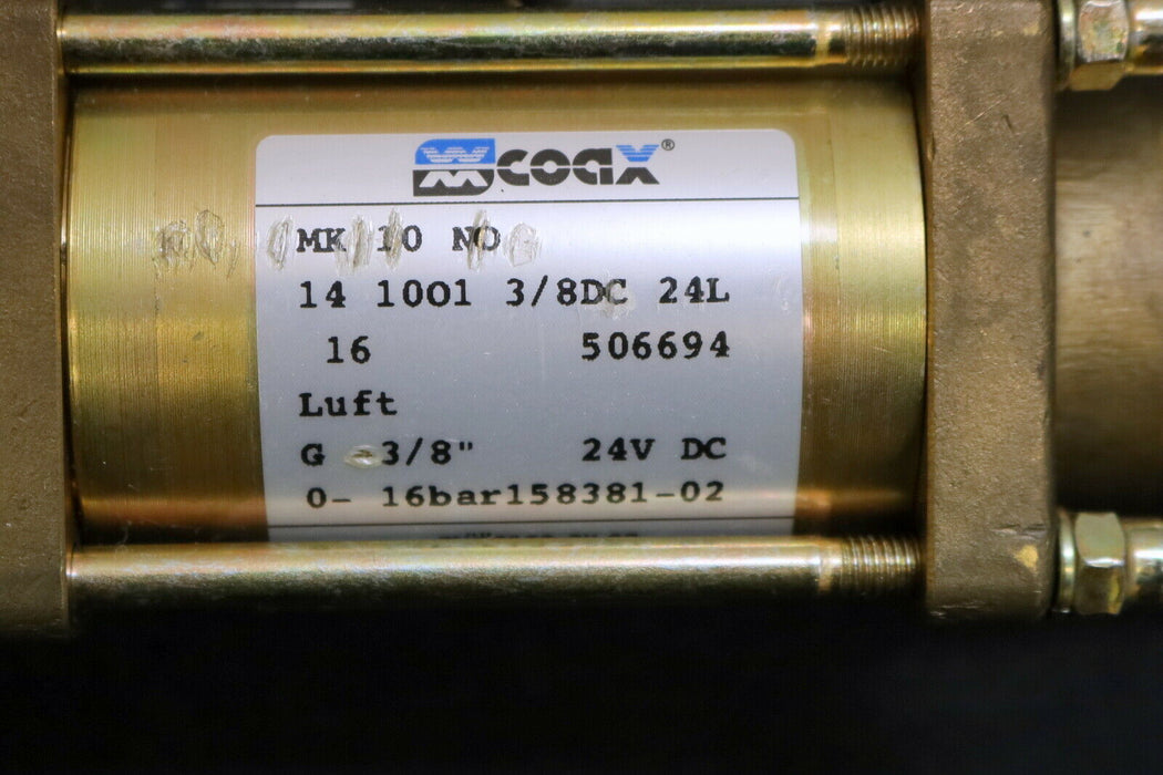 COAX Koaxialventil für Luft MK-10-NO-14-1001-3/8C-24L 16bar ID 506694 G 3/8" 24V