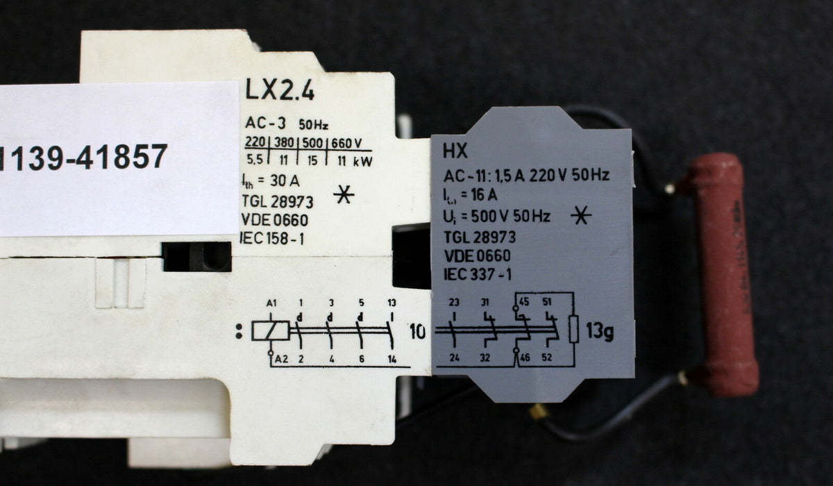 RAW KAW DDR Leistungsschütz LX2.4 HX 82RJ84 1145.2S 8042.2.3.87 Luftschütz