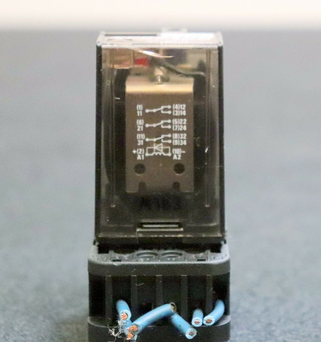 SCHRACK 2 Stück Relais MR3010C4 mit Sockel Spulenspannung 24VDC 250VAC 10A 5A