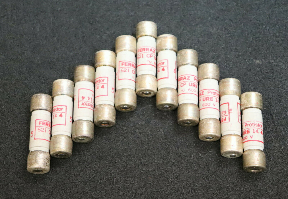 FERRAZ PROTISTOR 11x Sicherungseinsatz fuse-link 621 CP URE 14 4 4A 600VAC