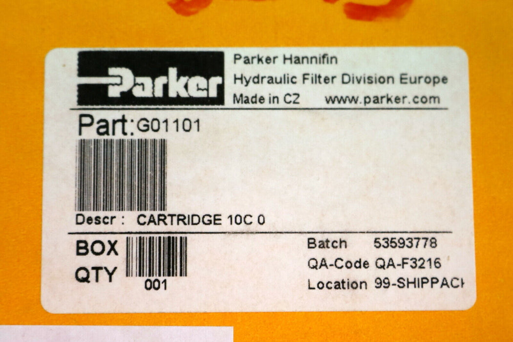PARKER Hydraulikfilter Austauschfilterelement G01101 1 0 C1624 Batch 53593778