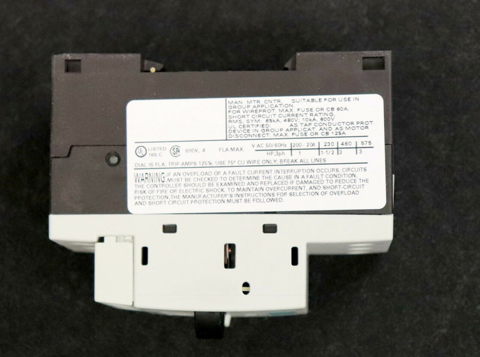 SIEMENS Motorschutzschalter 3RV1011-1EA15 2,8-4A 1NO + 1NC Baugröße S00