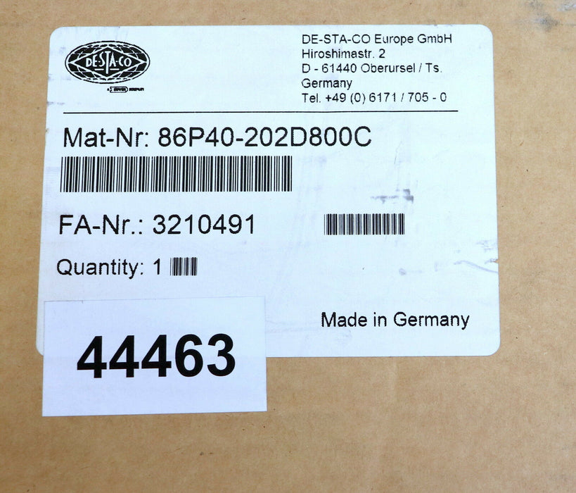 DESTACO Stiftziehzylinder, einfache Ausführung 86P40-202D800C 60mm Hub