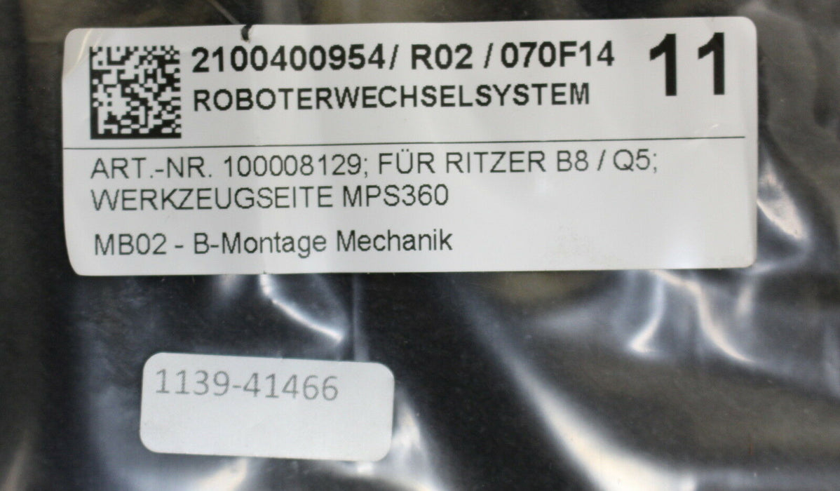 STÄUBLI Stiftgehäuse K81555110 / B für Roboter-Wechselsystem MPS360 RKWU