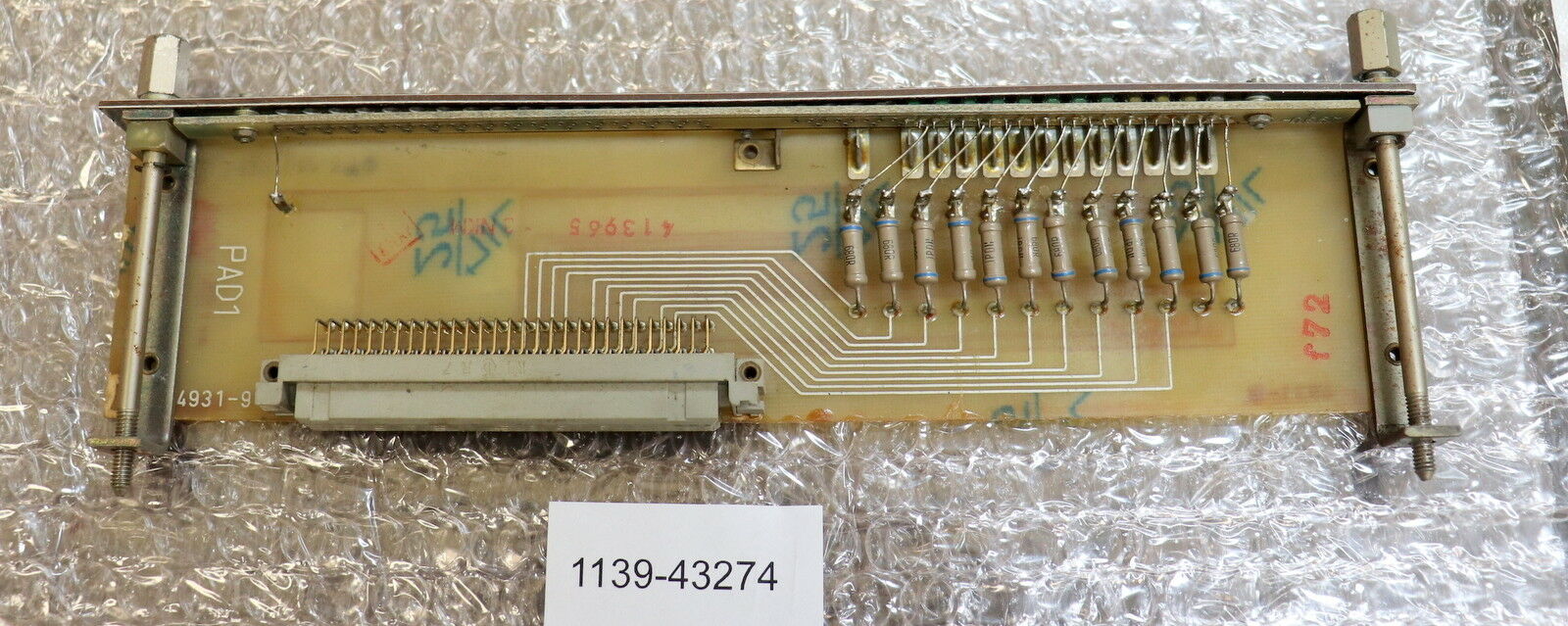 VEM NUMERIK RFT DDR Steckplatinen-Vorderseite AD Platine 413965-3 NKM 4931-9 RFT