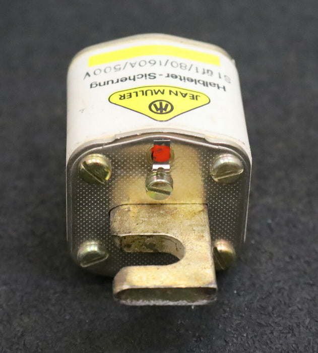 JEAN MÜLLER 3x NH-Sicherungseinsatz fuse-link S01üf1/80 160A Stichmaß 80mm