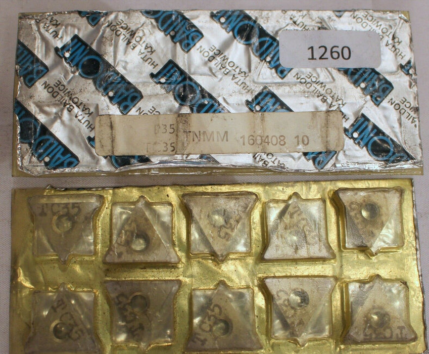 Wendeplatten BAILDONIT TNMM 160408 P35/TC35 - 1 Packung mit 10 Stk.