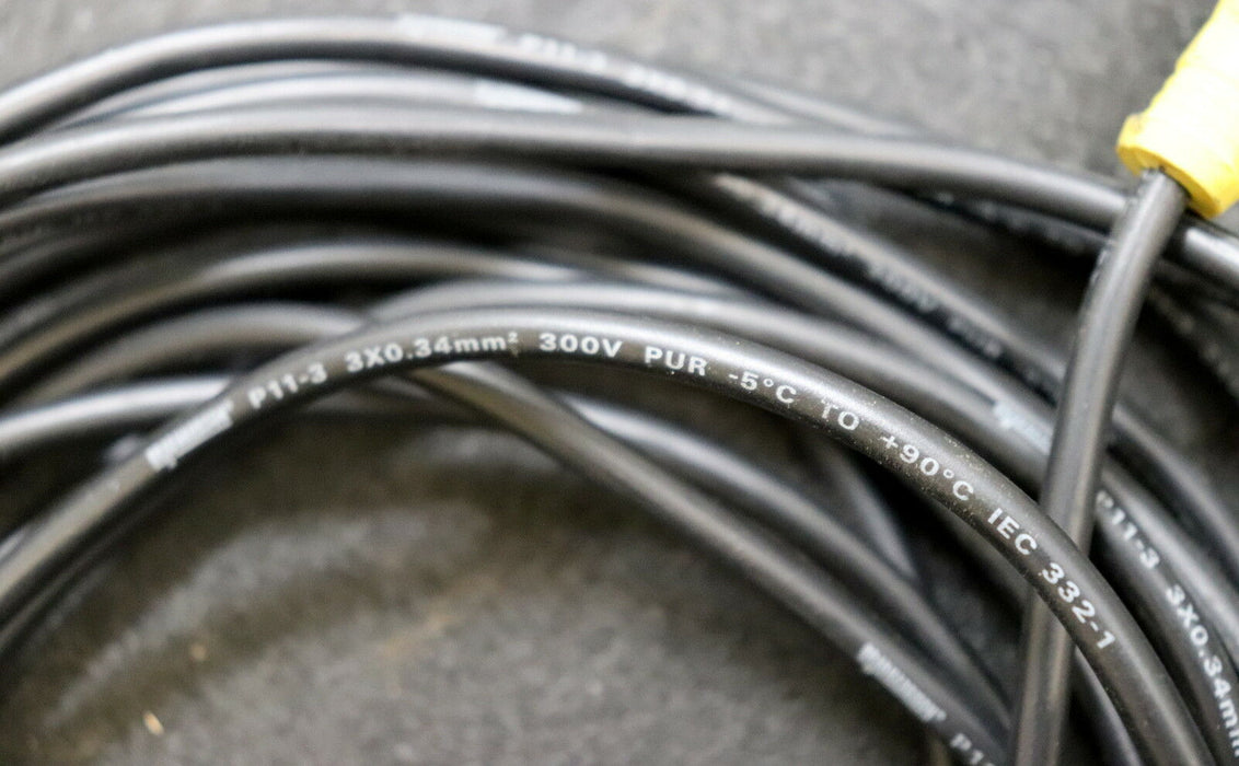 BRAD HARRISON 6 pieces connection cable P11-3 3x0,34mm² 300V PUR -5° … 90°C