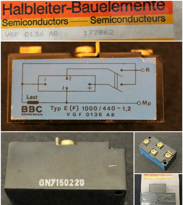 ABB BBC Semiconductor Typ VGF0136AB  177962  - E (F) 1000/440