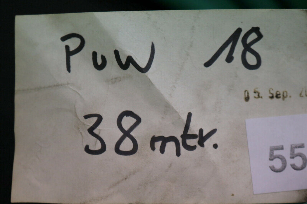 38m Rundriemen Round belt grün offen Ø 18mm Länge ca. 38m unbenutzt