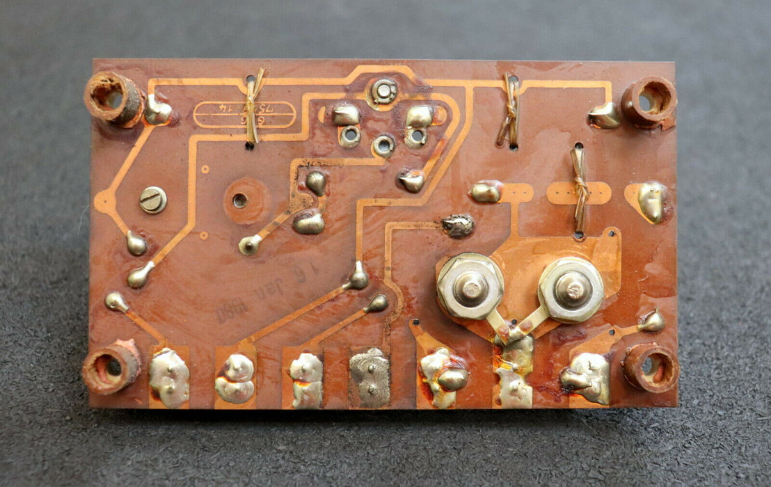 VEB ELMO ZITTAU DDR Platine GBG 7588 - 14 weitere Typendaten nicht lesbar