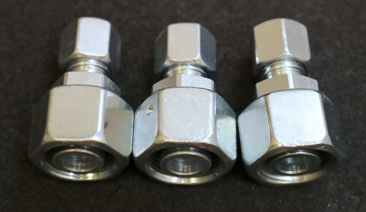 ERMETO 3x Konus-Reduzieranschluss KOR15/8-PL Stahl verzinkt Mutter M22x1,5 PN250