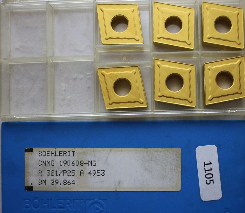 Wendeschneidplatten BOEHLERIT-LMT TOOLS CNMG 190608-MG R321P25 - 6 Stück
