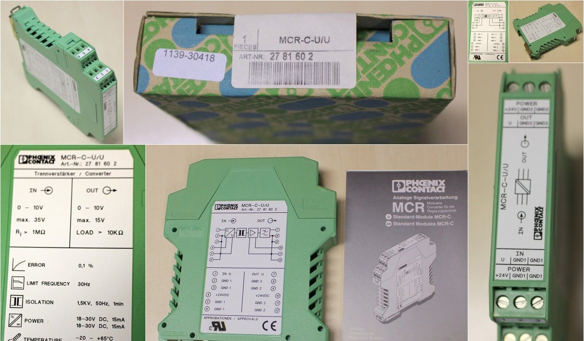 PHOENIX CONTACT Trennverstärker MCR-C-U/U - 2781602