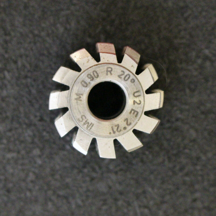IMS Vollstahl-Wälzfräser m= 0,90mm 20° EGW 1gg. rechts 12 Spannuten 24x16x8mm