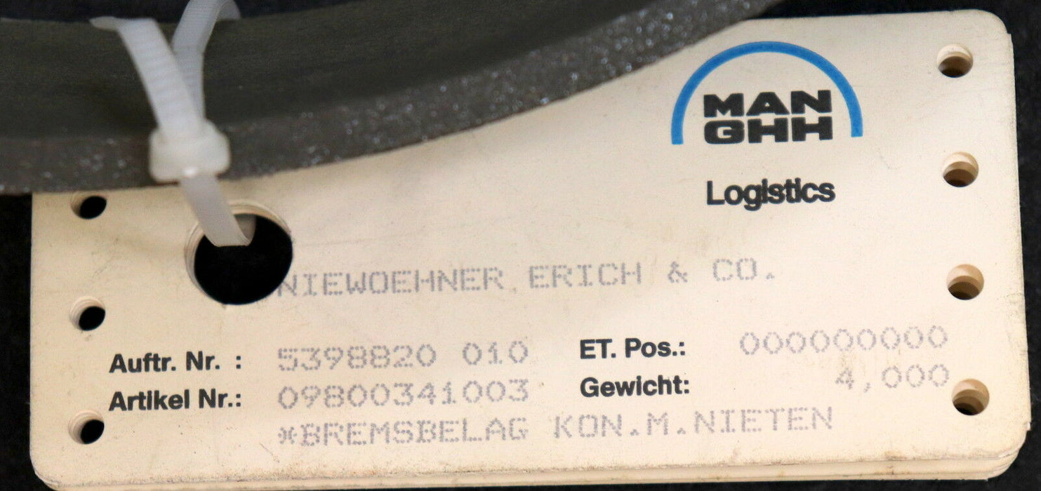 BREMSKERL konischer Bremsbelag für Kranfahrwerk BK 5396 7628941 09800341003