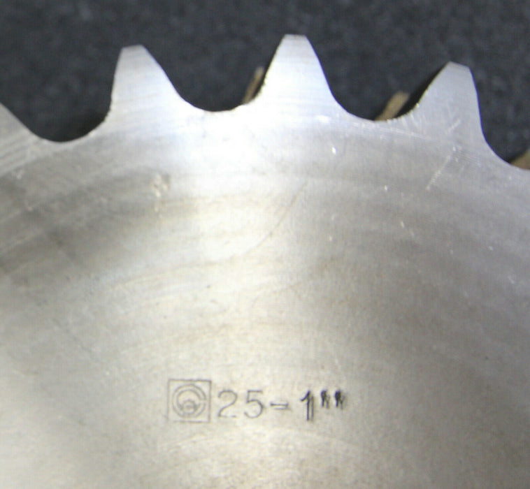 Zweifach-Kettenradscheibe mit einseitiger Nabe ZRS Teilung 1"x17,02mm Z= 25