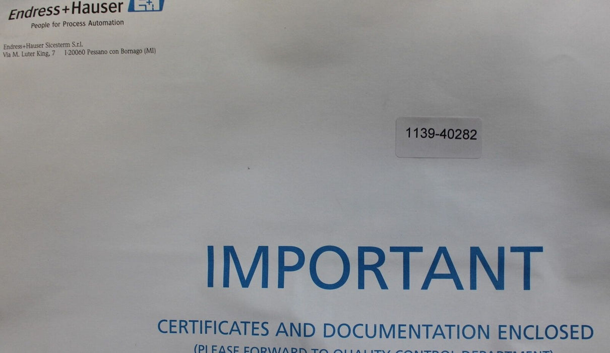 ENDRESS+HAUSER Modulares RTD-Thermometer TR13 AAD1FASCF31A1 Sondenlänge L=120mm