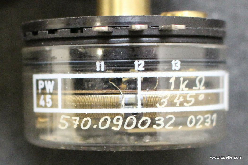 LEWA Präzisions-Rotations-Potentiometer PW45/S - 1000 Ohm - Id 0900320231 - 345°
