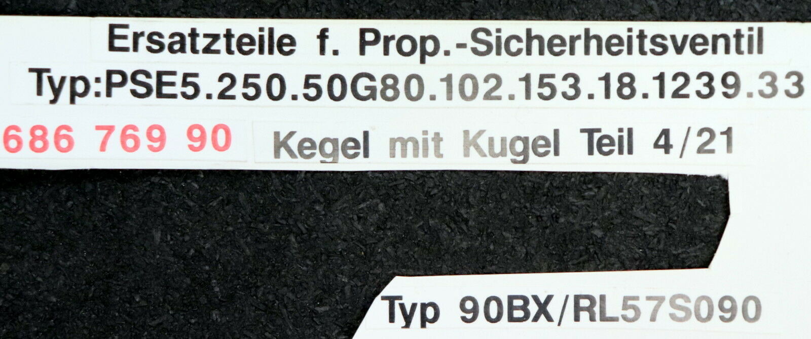 SEMPELL Kegel mit Kugel Teil 4/21 für Prop.-Sicherheitsventil Typ: PSE 5.250.50