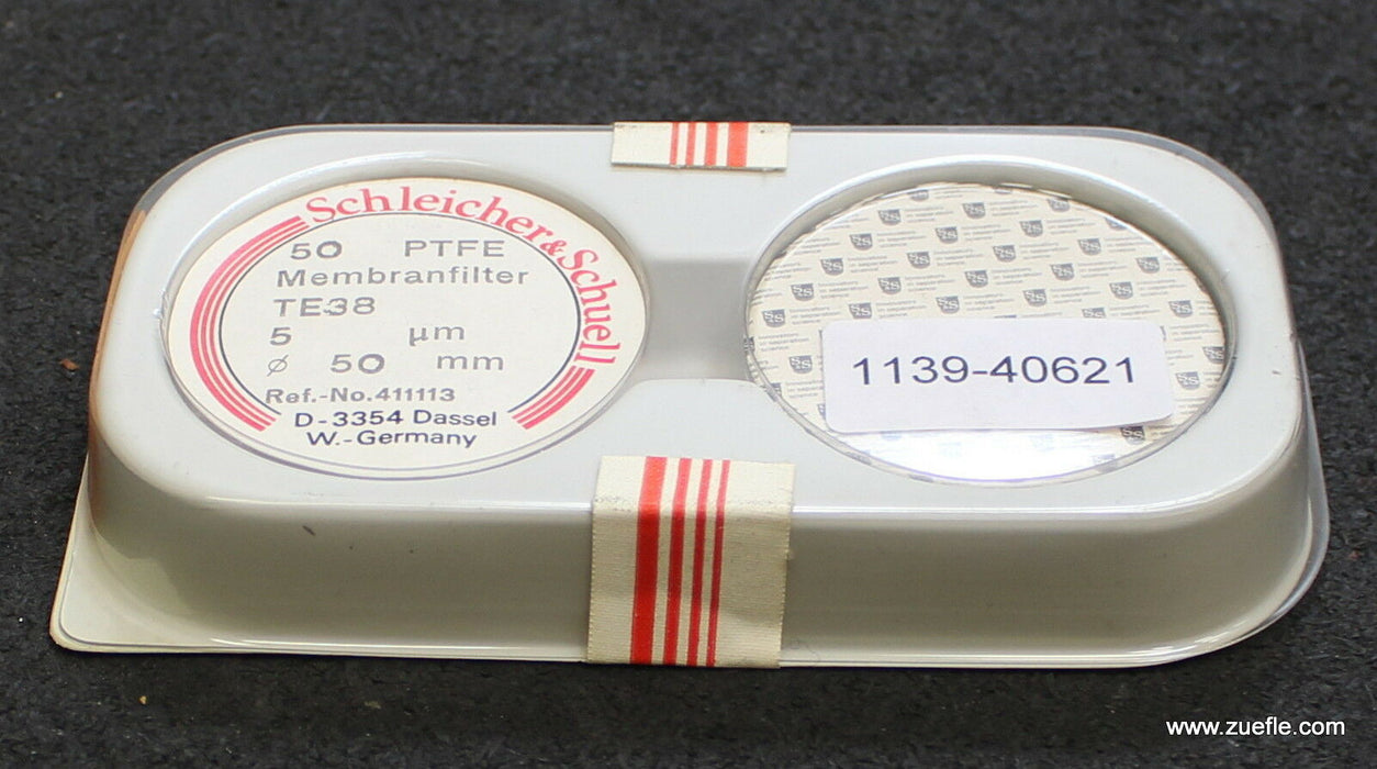 SCHLEICHER & SCHUELL 50 Membranfilter rund TE38 PTFE Ø 50mm 5,0 µm Ref.
