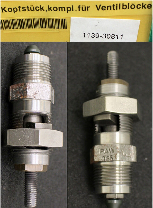 PAW Kopfstück Typ 355 kompl. für 5-fach Ventilblock -  Einschraubgewinde M30x2