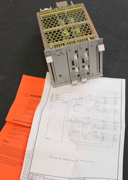 AEG Überstromzeitrelais SMK351 1A 50Hz 24VDC RS274E58 UMZ-Relais