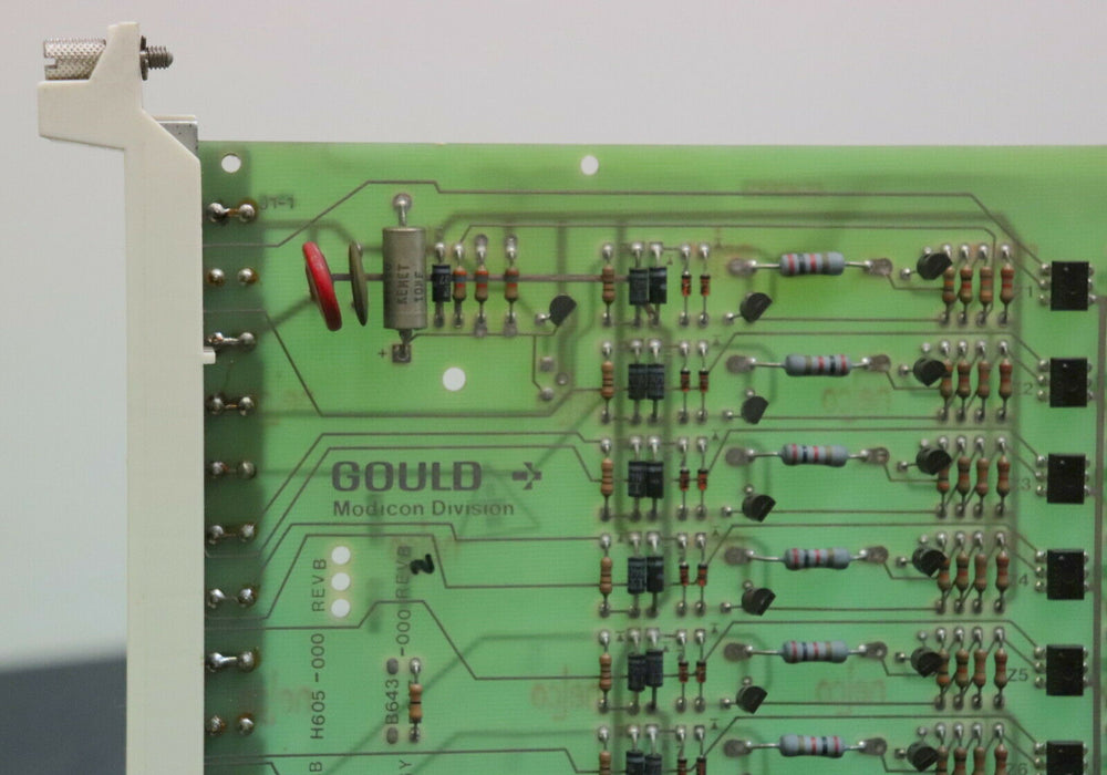 GOULD MODICON Input module B643-000 24VDC PCB H605-000 REV B - gebraucht