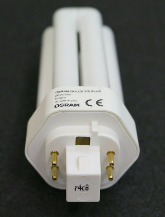 OSRAM 4x Kompakt-Leuchtstofflampe DULUX T/E GX24q-3 26W 1800lm white cool