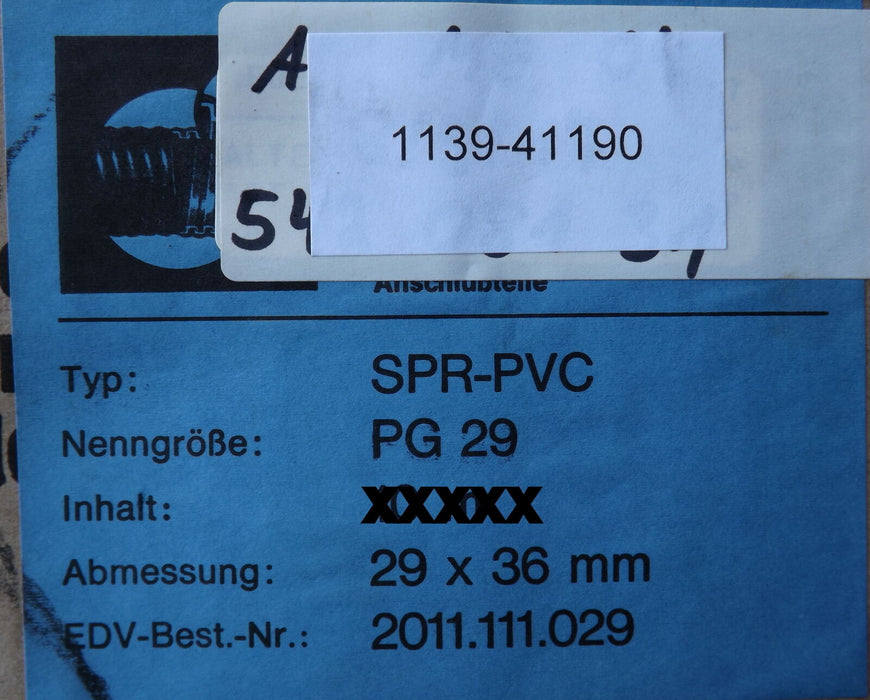 FLEXA 1 Metall - Schlauch Schläuche SPR-PVC PG 29 Maße:29x36mm Länge:8m