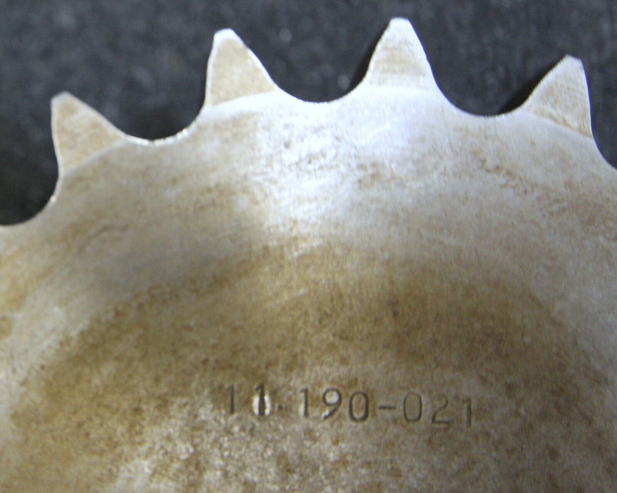 HENKENJOHANN Kettenradscheibe mit einseitiger Nabe KRS Teilung 3/4"x7/16" Z= 21