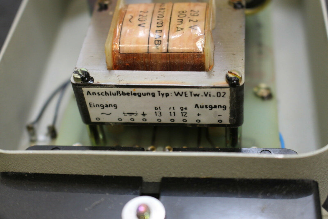 FSG 1 Umformer WETw Vi-02/6 Eingang 220V - 50Hz Bürde < 600 Ohm - Ausgang 0-20mA