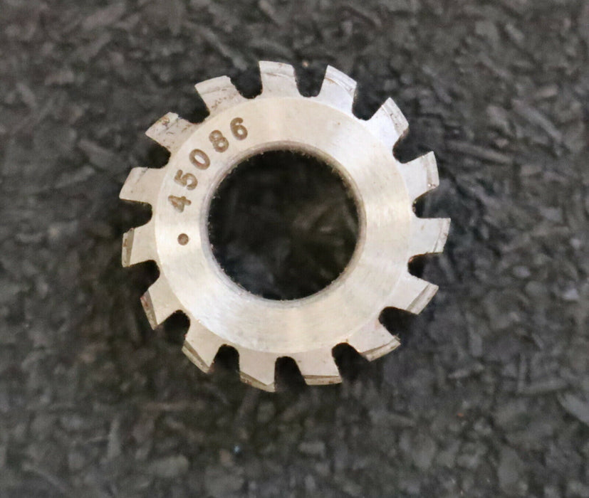 MIKRON Wälzfräser No. 45086 - Ø18x7xØ8mm 1gg. Rechts 15 Spanuten