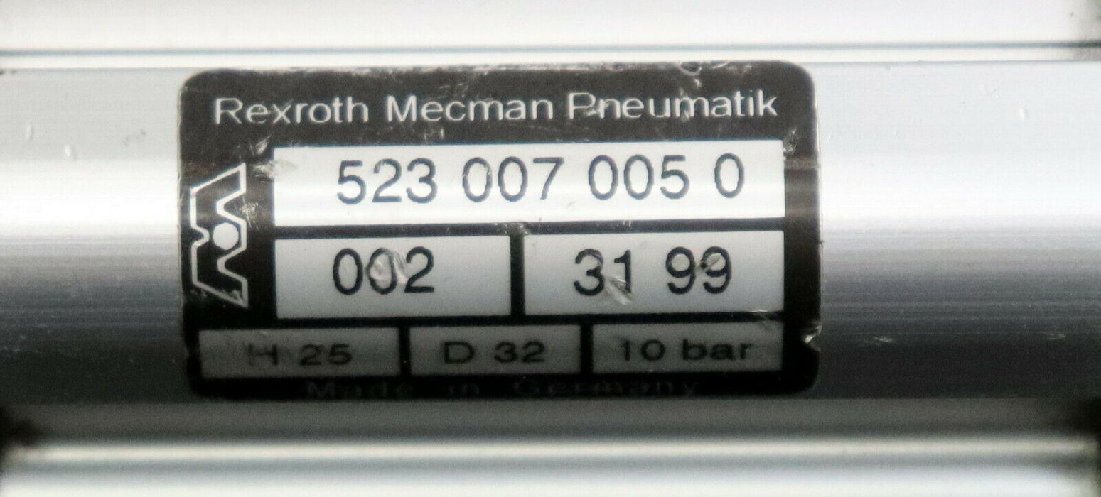 REXROTH MECMAN Pneumatikventil Typ 523 007 005 0 002 31 99 Hub = 25mm Ø 32mm
