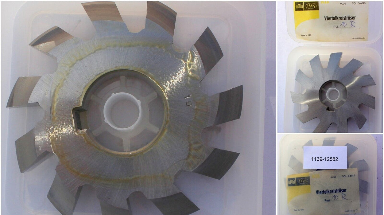 Viertelrund-Profilfräser konkav rechtsschneidend R 10 Ø100js16x18xØ32H7