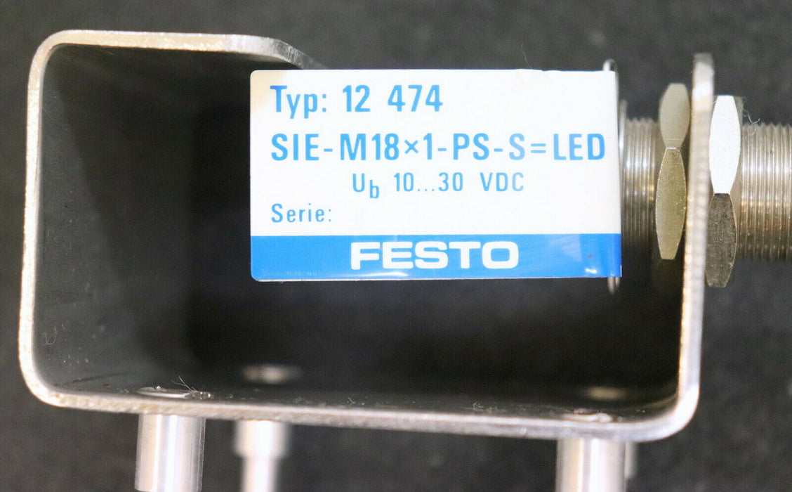 FESTO DIDACTIC Steckplatte 12474 mit Initioator SIE-M18x1-PS-S=LED- gebraucht