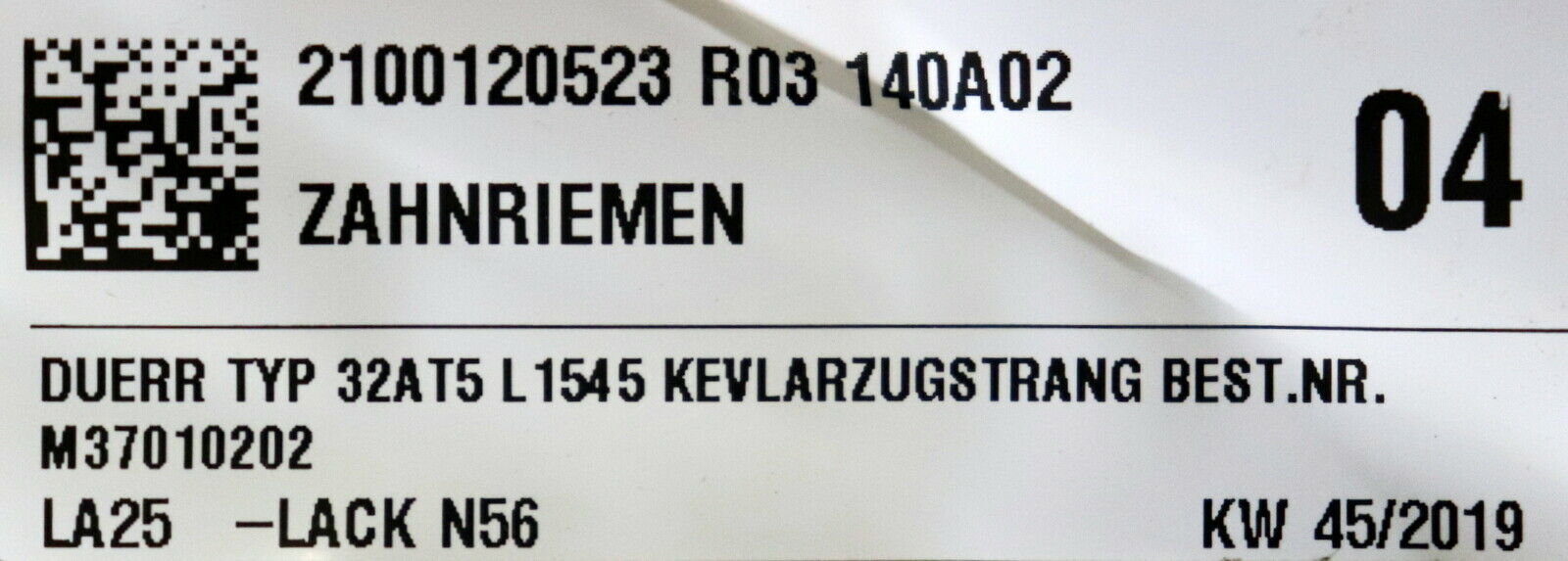 BRECO Zahnriemen M37010202 AT5 1545 Länge 1545mm Breite 32mm - unbenutzt