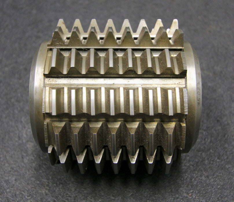 SAAZOR Stollenwälzfräser involute spline hob m= 3,5mm BP III DIN3972 20° EGW