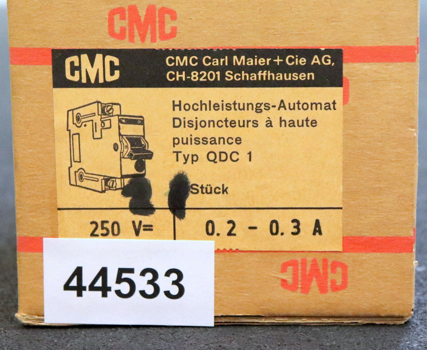 ABB BBC 2 Hochleistungssicherungsautomaten S501-K 0,15 0,2-0,3A 250VDC