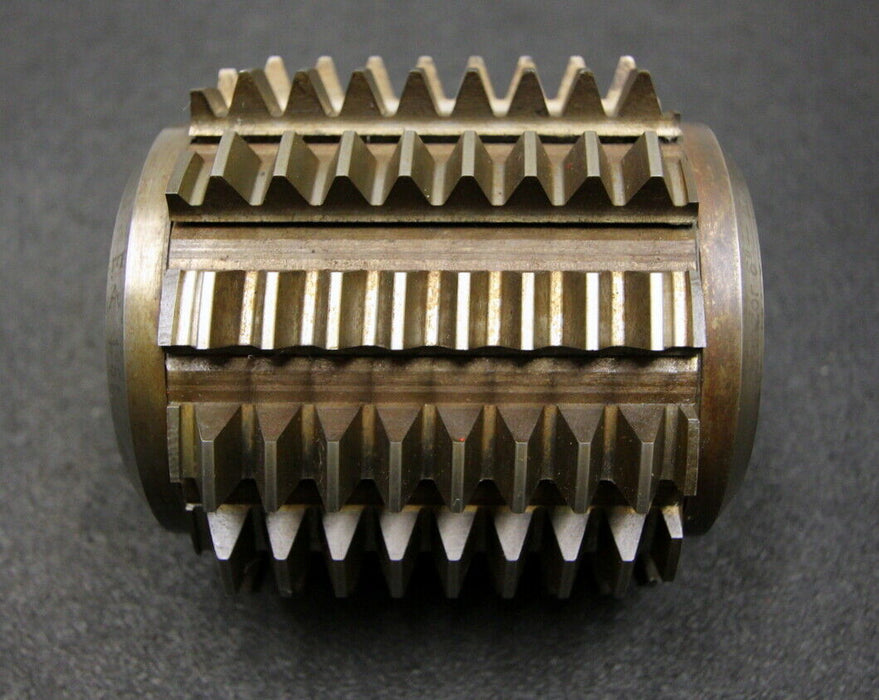 SAAZOR Stollenwälzfräser involute spline hob m=3mm BP III DIN3972 20° 1gg. Li